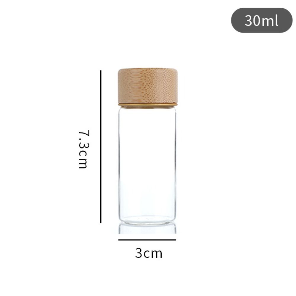 Botellas dispensadoras de vidrio, frascos de especias sellados, tanque de almacenamiento transparente, herramienta de almacenamiento, botellas de vidrio con tapas de madera: Gris oscuro