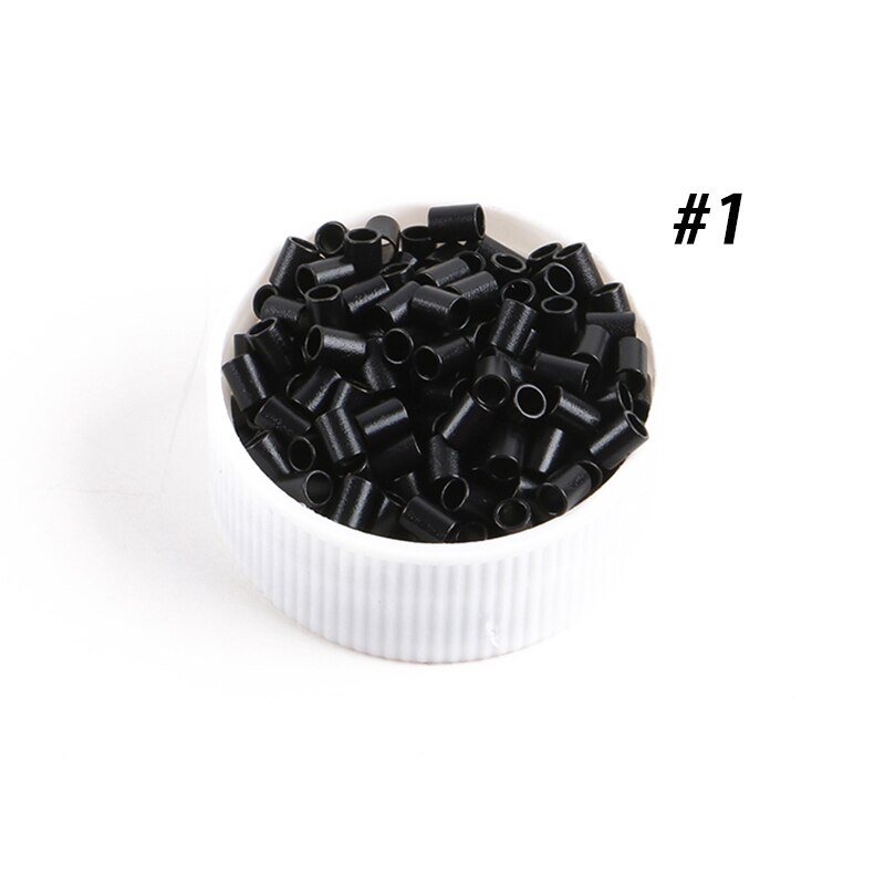 500 styk 3024 x 4mm medium blonde mini kobber mikroperleringe uden udstrakt ende til fortippede hårextensions