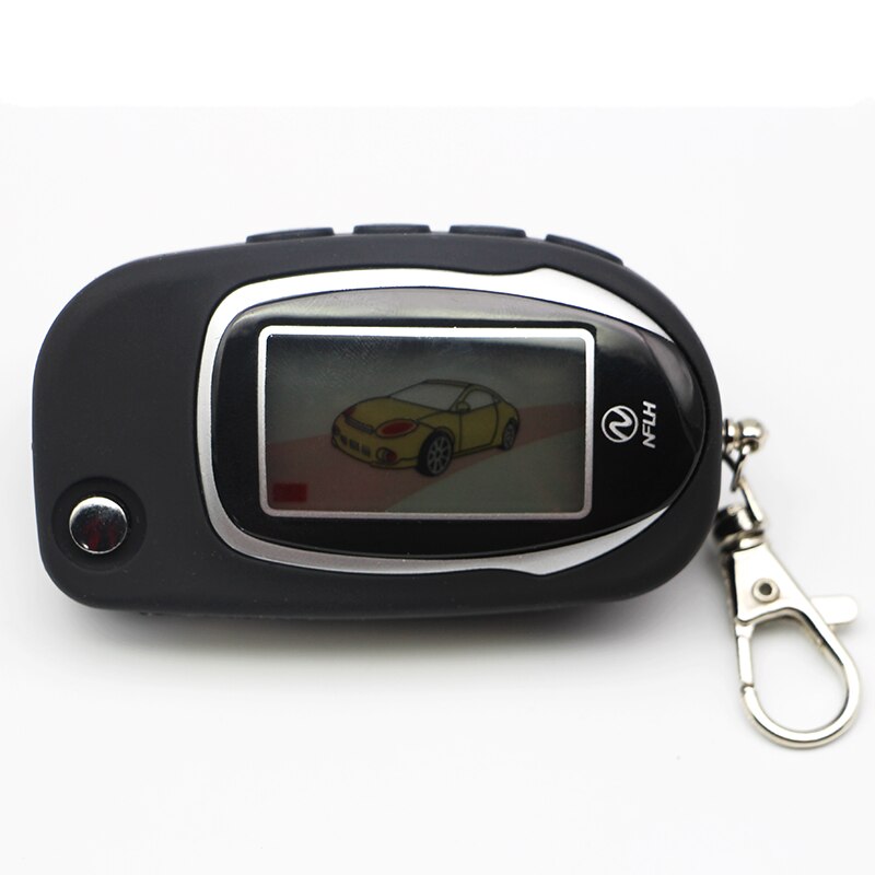 Ruso hoja sin cortar clave Fob Scher-Khan Magicar 7 dos coche alarma LCD controlador remoto para Sher Khan Magicar 7 llavero de coche