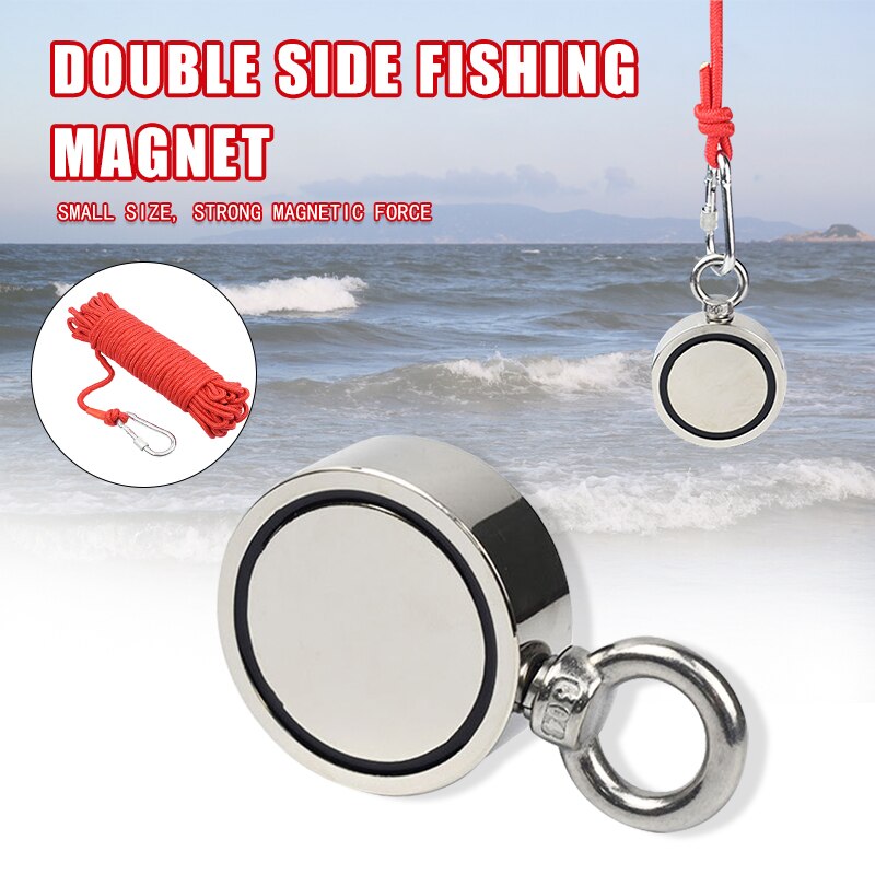 80-300KG Magnet Super Strong Magnet Deep Water Salvage Artifact Double-Sided Magnetic Lock Screw