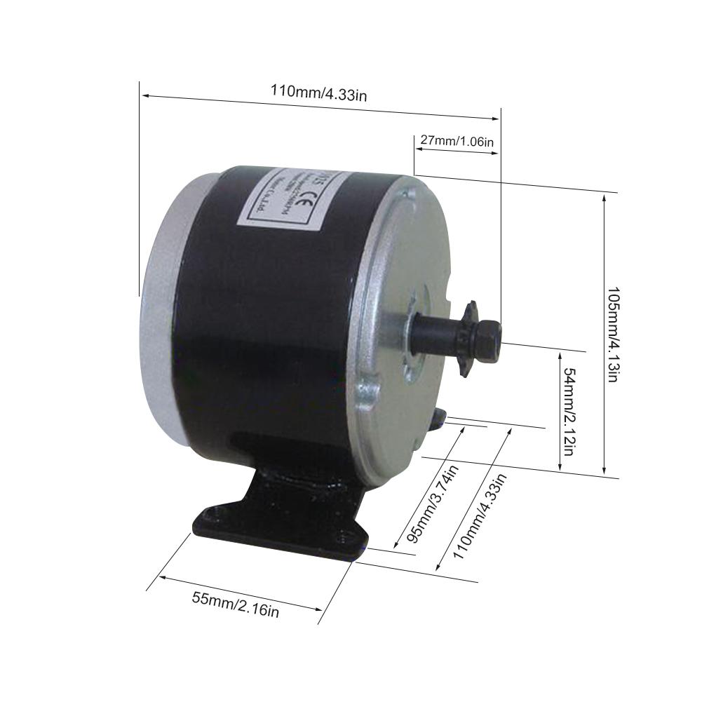 1Set Dolfijn Elektrische Motor 24V 250W Voertuigen Geborsteld Dc Motor 36V 13.7A Reverse Twist Throttle, power Contactslot Scooter