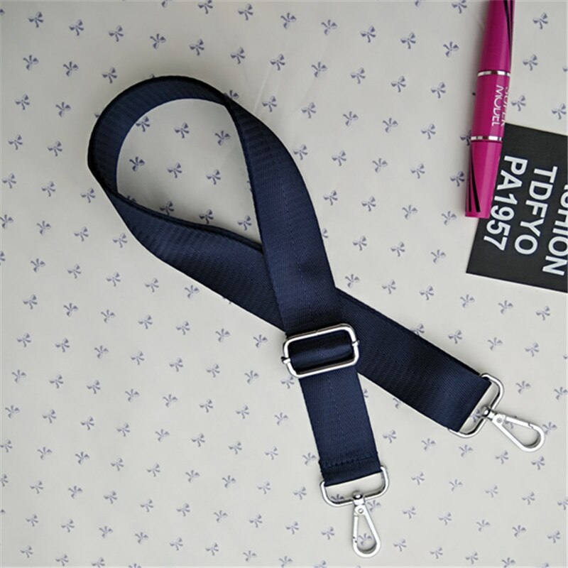 Nylon Shoulder Strap Bag for Mens Computer Handbag Briefcase Crossbody Belt Bag Accessories Adjustable Bag Strap Handles W228: B-silver