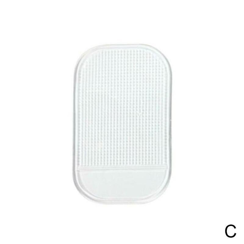 Car Non-slip Silicone Sticky Gel Pad Round Mat Holder Waterproof Phone Silicone Silicone Dashboard Magic Anti-skid P5U2: transparent13-7CM(C)
