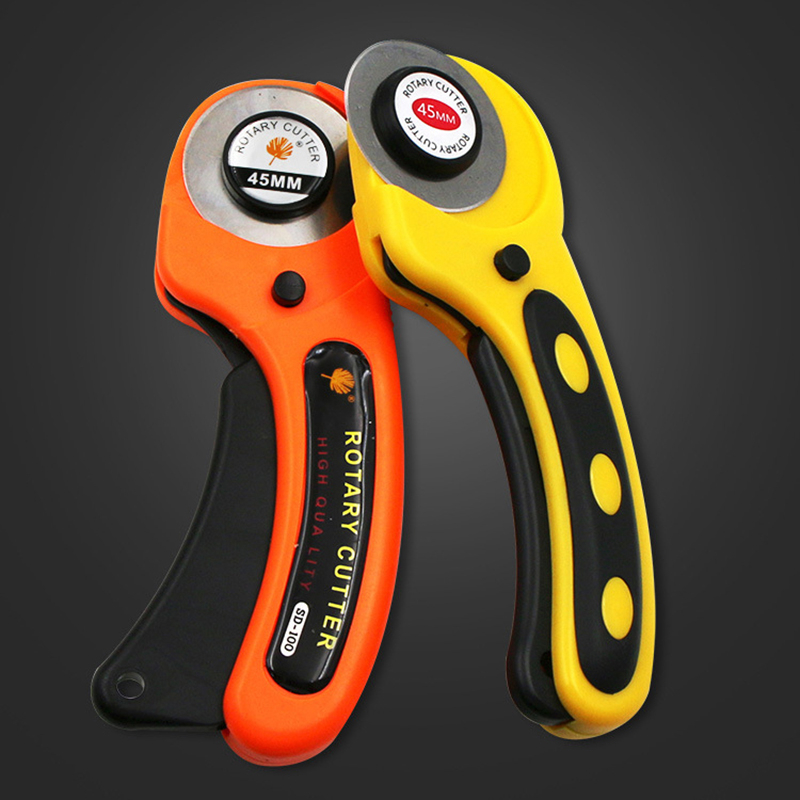 Leather Tools 45mm Rotary Cutter Leather Cutting Tool Fabric Cutter Circular Blade DIY Patchwork Sewing Quilting Fit Olfa Cut