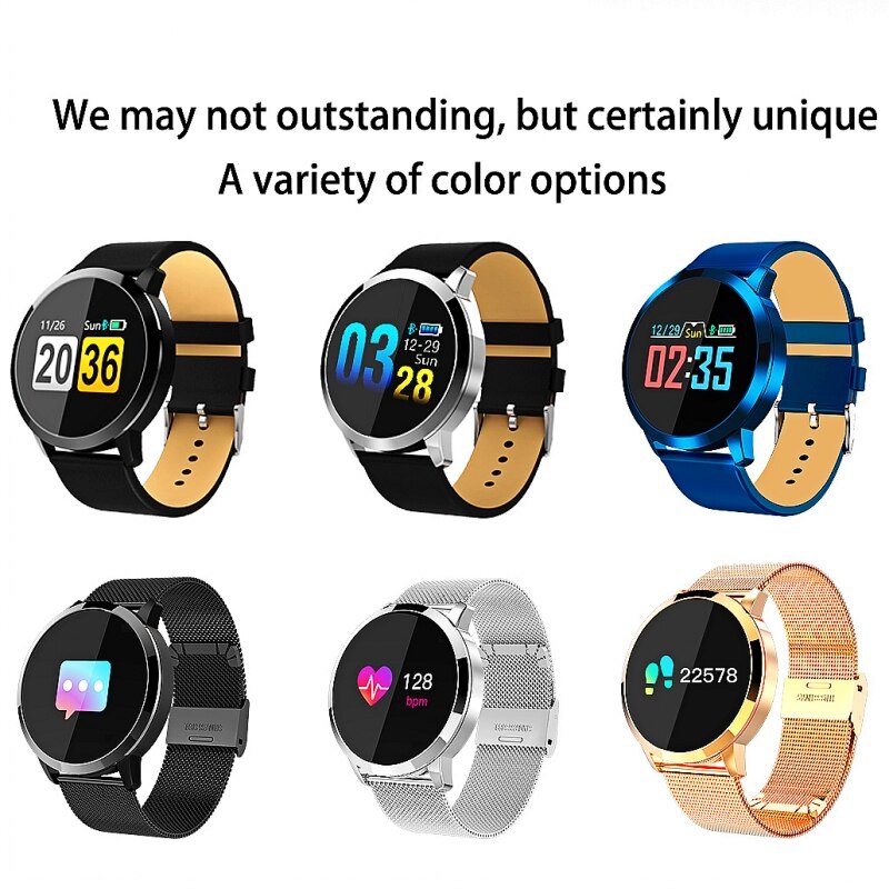Neue Q8s OLED Bluetooth Clever Uhr Edelstahl Wasserdichte Tragbare Gerät Smartwatch Armbanduhr Männer Frauen Fitness Tracker