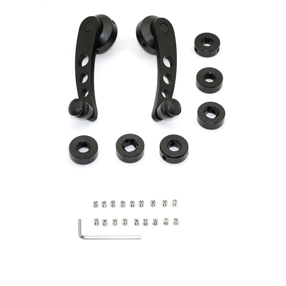 Billet Aluminum Universal Car Truck Manual Window Glass Door Crank Handle Winder Universal Black / red / blue