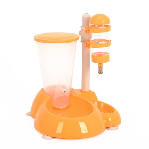 Hoopet advanced pet dog drinkbak, draaibaar en opklapbaar, kattenvoerbak, gemakkelijk schoon, wit, rood: Hemelsblauw