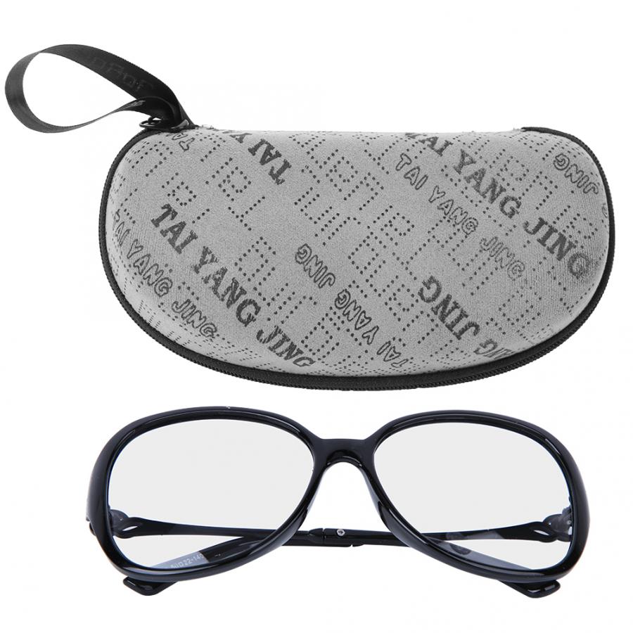 Turbriller solbriller tac anti uv øyebeskyttelse misfarging briller moteriktig stor innfatning kvinner solbriller: Svart misfarging