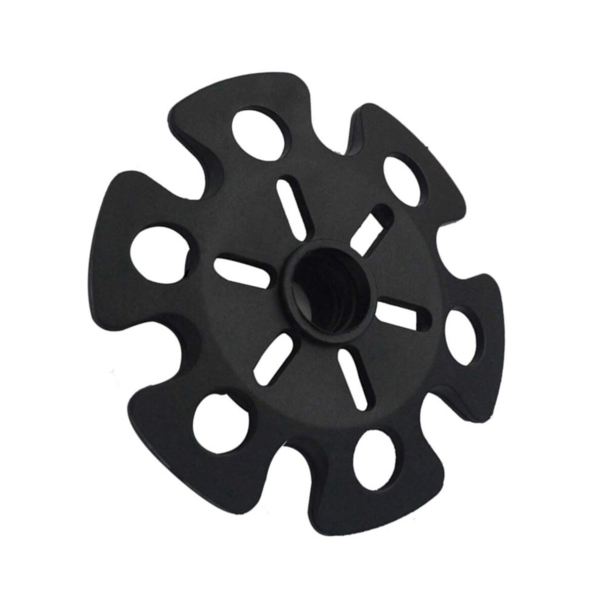 5pcs Black Mud Ski Baskets Snow Flake Baskets Walking Stick Baskets Hiking Climbing