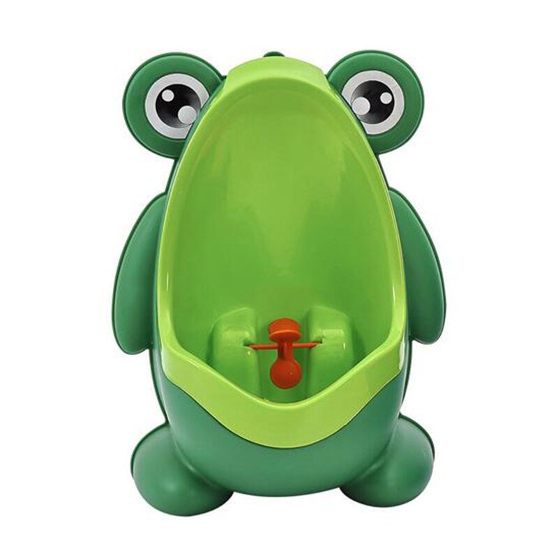 Frog-orinal de baño para bebé, orinal de entrenamiento para niños, inodoro infantil, orinal de viaje montado en la pared: Verde