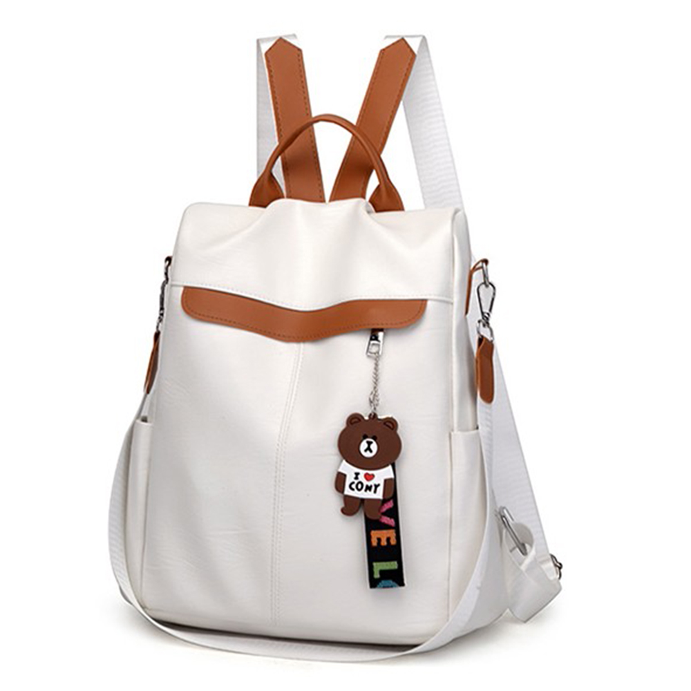 Vintage en cuir sacs à dos pour femmes grande capacité Simple étudiant sac Anti-vol dames sac de voyage sac à dos