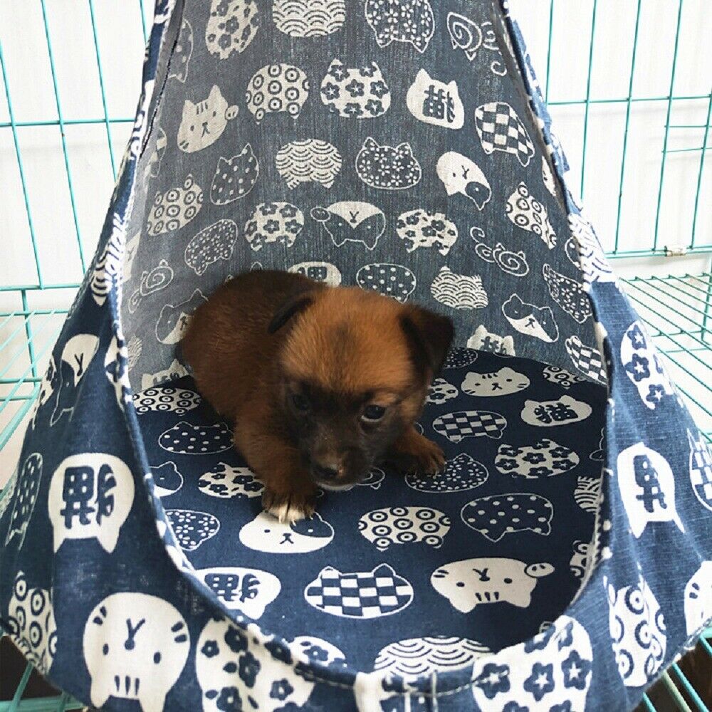 Newest Pet Cat Puppy Dog Conical Sleeping Bed Basket Hammock Bed Mats Window Comfortable Cage Cat Hammock Without Rims: A No Rims / M