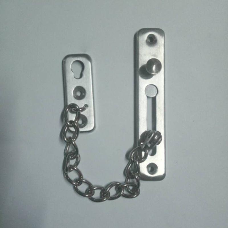 Stainless Steel Security Door Sliding Chain Lock Anti-Theft Safety Guard Har