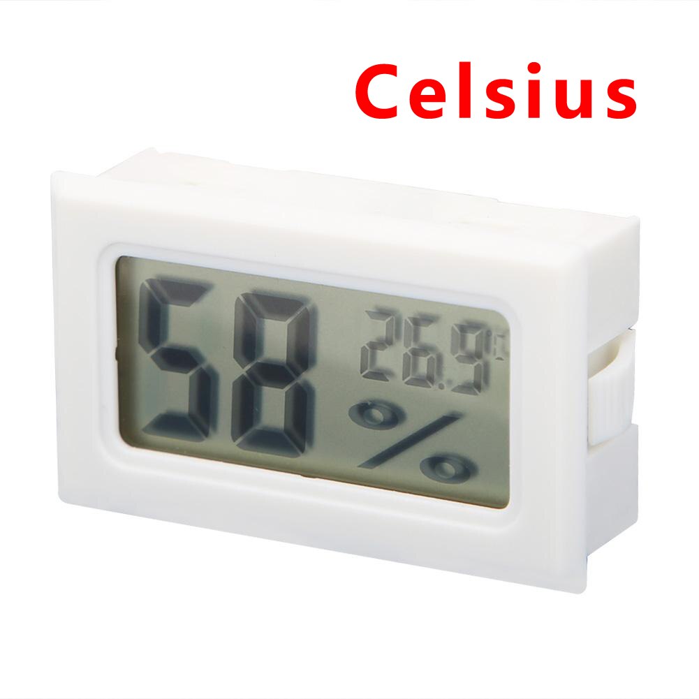 LCD Digital Thermometer for Freezer Temperature Mini LCD Digital Thermometer Hygrometer Temperature Humidity Meter: White Celsius