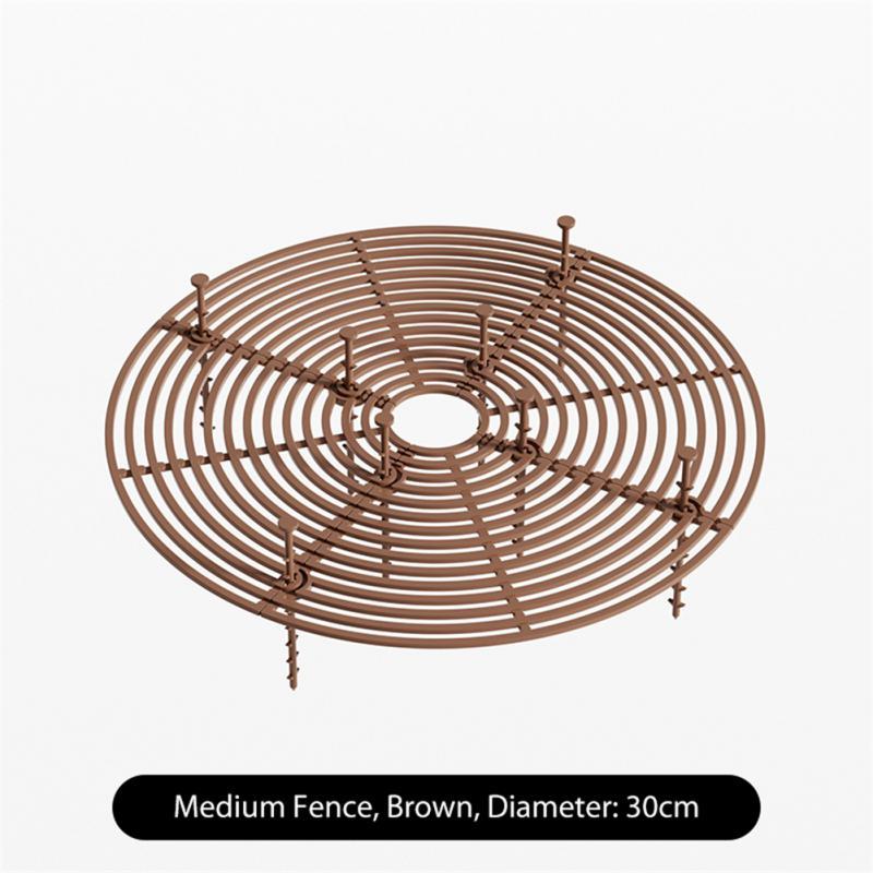 19/52CM Multi-use Plant Pot Cover Square/Round Plastic Pot Grid Soil Guard Cover Plant Protector Garden Accessories: Orange