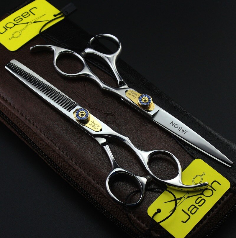 Haar Schaar 6.0 Professionele Kappers Schaar Dunner Kapper Schaar Set Haar Knippen Schaar 440C Japan Staal