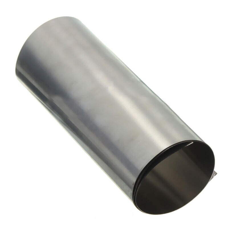 Ark 0.1mm tykkelse titanium ti tyndplade folie 100 x 300mm til metalbearbejdningsforsyninger