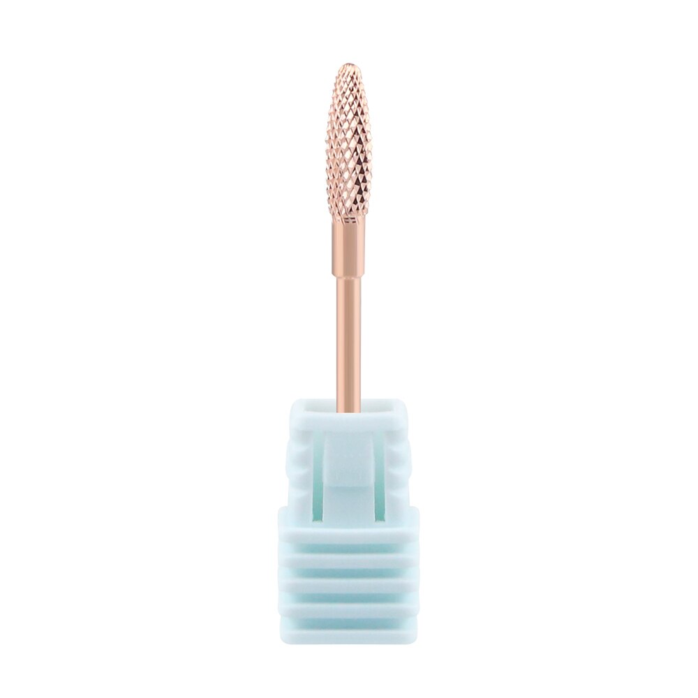 Rose Gold Carbide Nail Boor Frees Voor Manicure Machine Nail Bits Voor Elektrische Manicure Boor Frees Nail: RG-H0413