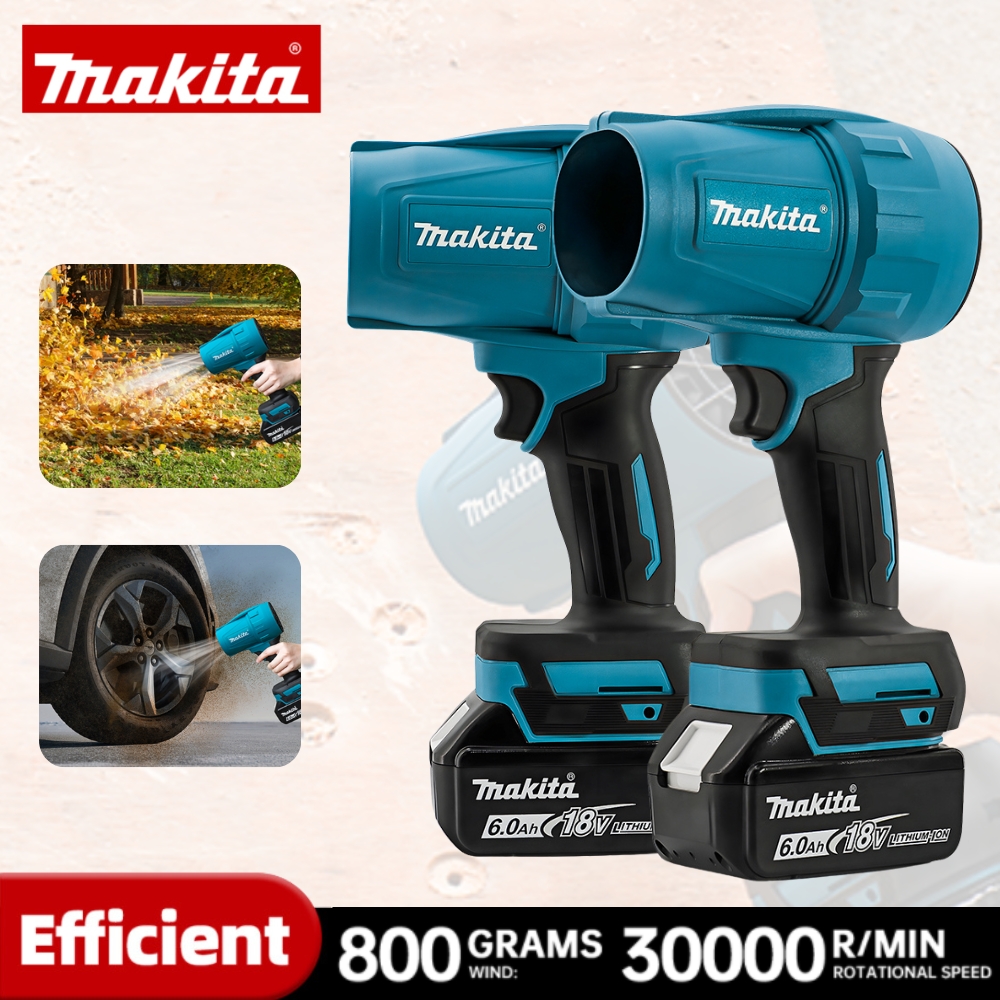 Makita Gewelddadige Blower 30000 RPM Turbo Jet Fan 18 V Elektrische Air Duster windsnelheid Turbo Oplaadbaar met Licht Auto Cleanin