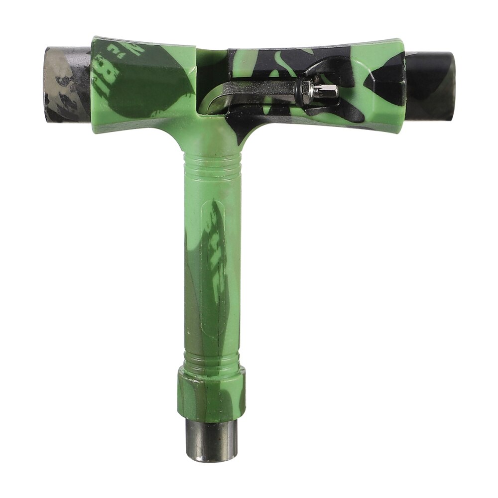 All-in-One Skate Tools Multi-Function Portable Skateboard T Tool Accessory: Army green camouflag