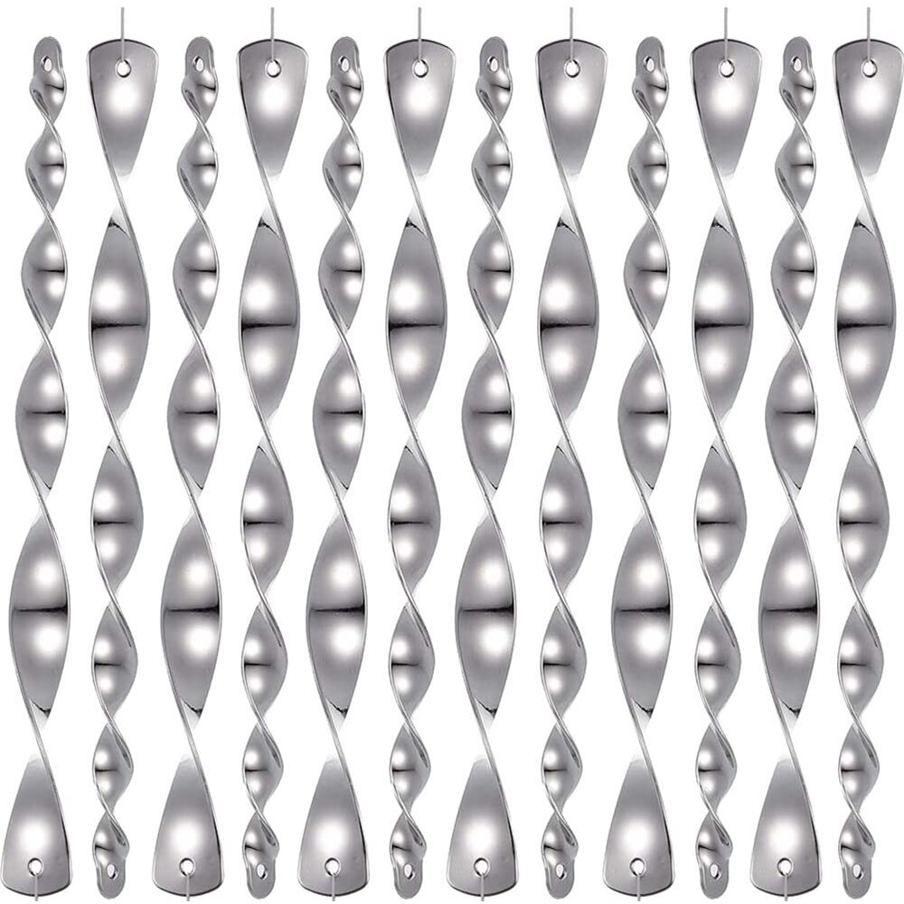 Bird Repeller Rotating Rod Repellent Reflective Scare Rods Spiral Deterrent Control Device Garden Ornament