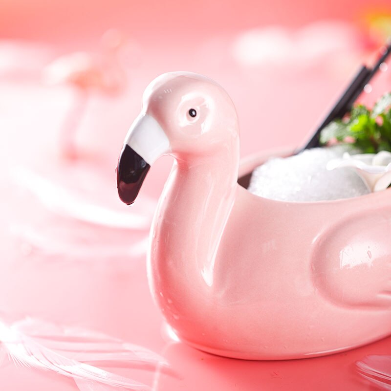 Nett rød flamingo kopp super brann cocktail glass flamme fugl personlighet vinglass keramisk kopp  lb122714