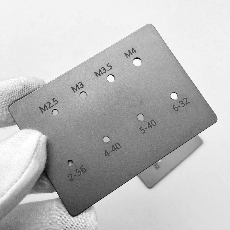 1PC High Precision Alloy Screw Thread Caliper Card Gauge Titanium Alloy DIY Screw Bolt Measuring Tool