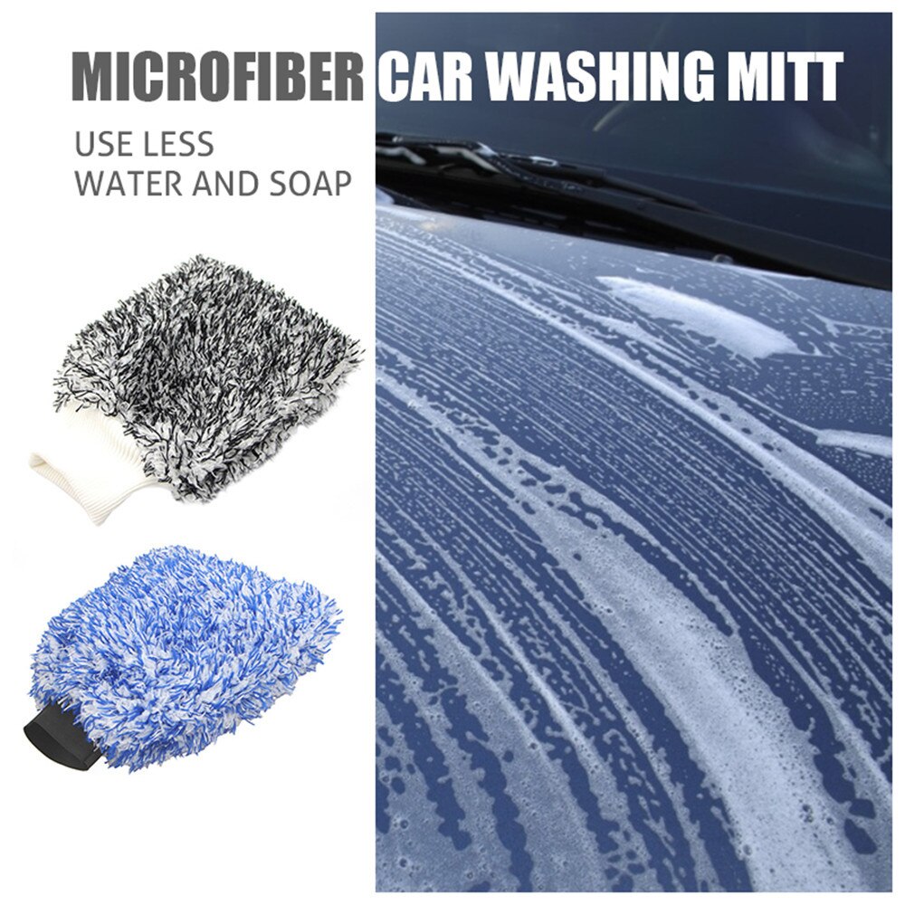 Mjuk absorberande handske hög densitet bil rengöring ultra mjuk lätt att torka auto detaljering mikrofiber galenskap tvätt mitt trasa