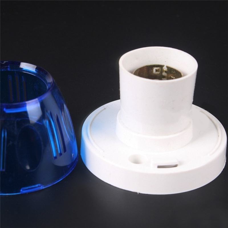 Blue Shell Flat Fixed B22 LED Lamp Holder Bayonet Light Bulb Adapter Socket AC250V for Ceiling Lamps Lantern Accessory