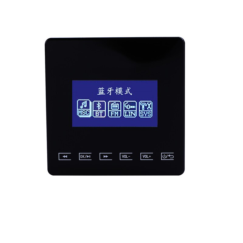 Bluetooth Versterker Home Audio Mini Versterker Muur 86 Type Ondersteuning Bluetooth Usb Tf Sumwee: black color