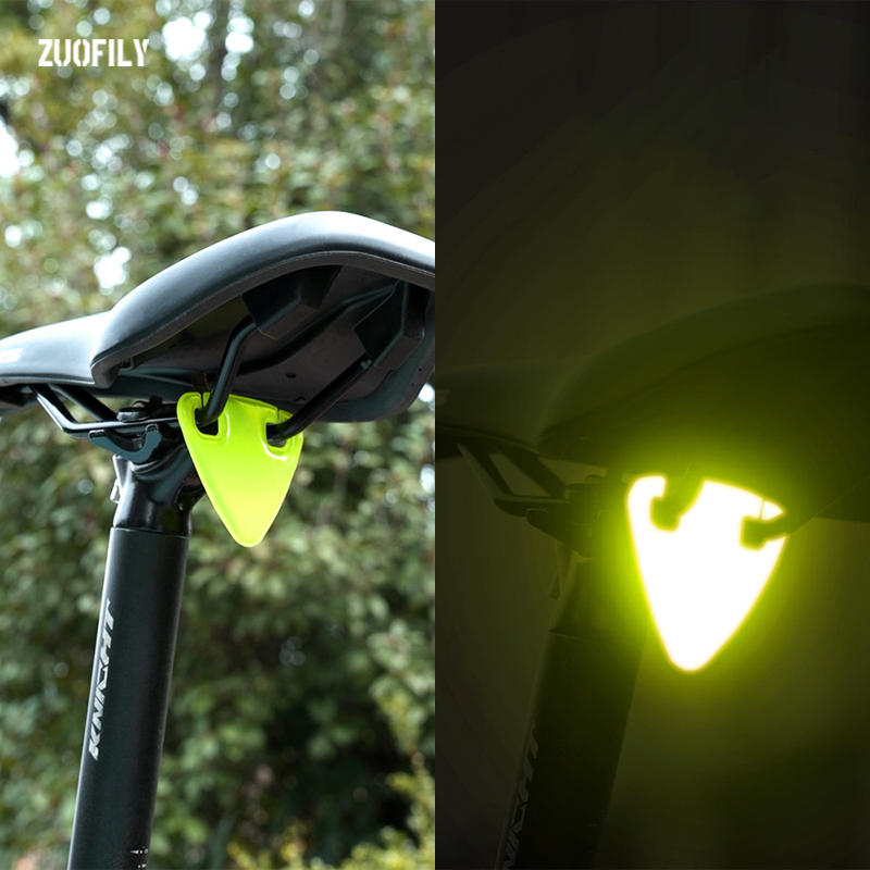 Cykelreflektor landevejscykel hængende reflektor ultralet mtb reflekterende trekant advarselstavle til cykeltilbehør