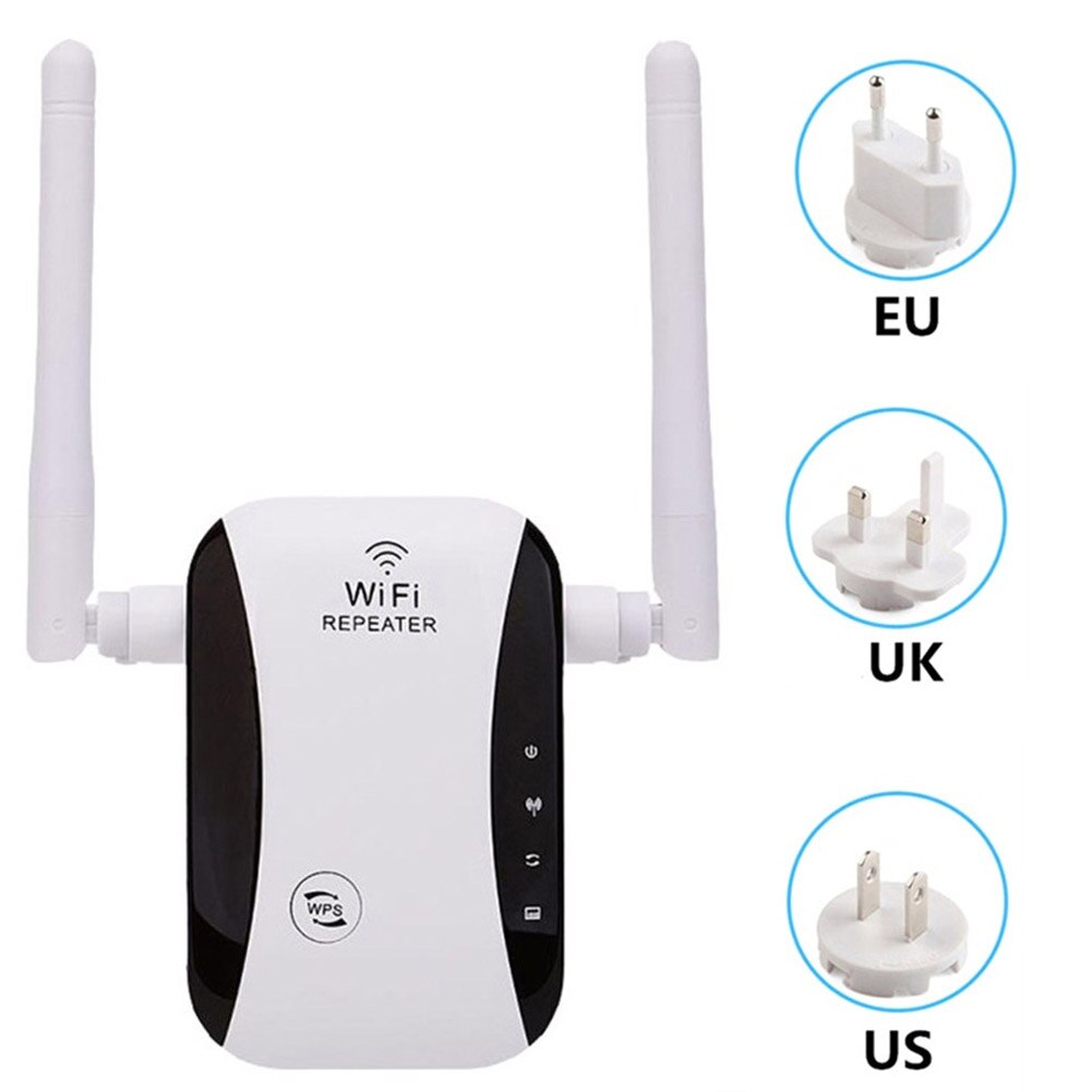 Amplificador de señal WiFi de 300Mbps, extensor de rango WiFi de 2,4 GHz, repetidor de señal inalámbrico AP para accesorios de ordenador doméstico
