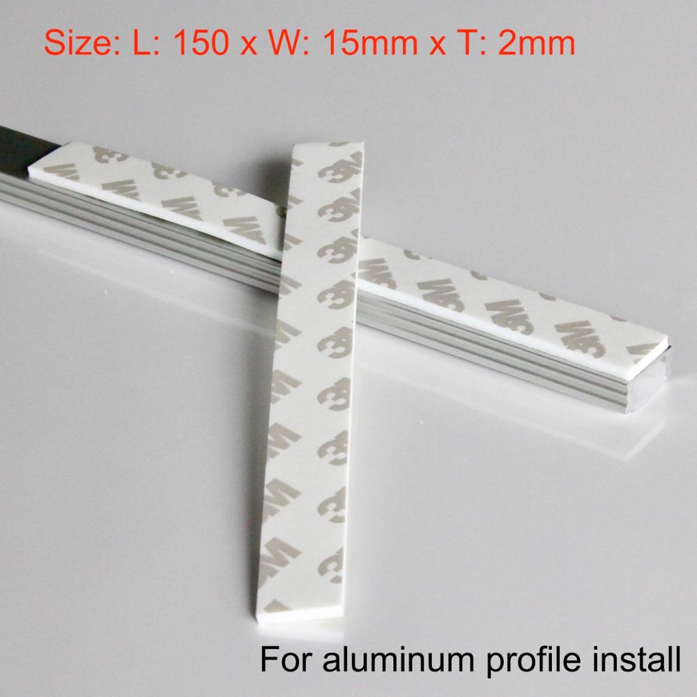 100Pcs Veel, Lijm 3M Tapes Dubbelzijdig Sticker Voor Led Aluminium Profiel Installeren!