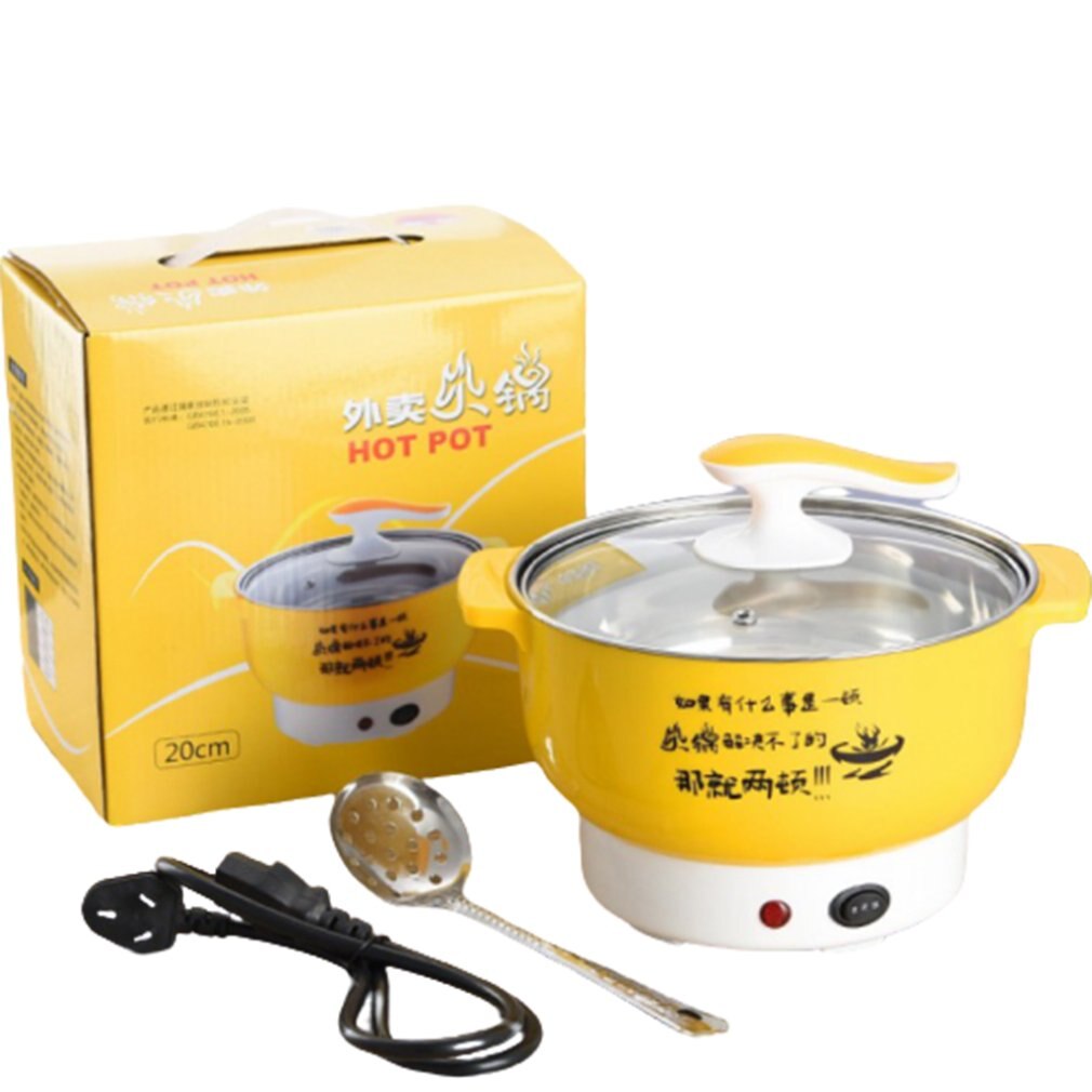 Multifunctional Electric Cooker Plastic Home Appliances Double Firepower Anti-dry Function Pot Stainless Steel ICOCO: Default Title