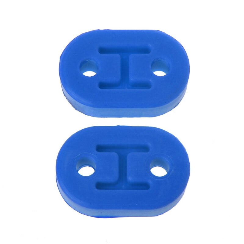2x Heavy Duty Exhaust Hanger Bushing Support 2 Holes Bracket Rubber Mount E7CA: Blue