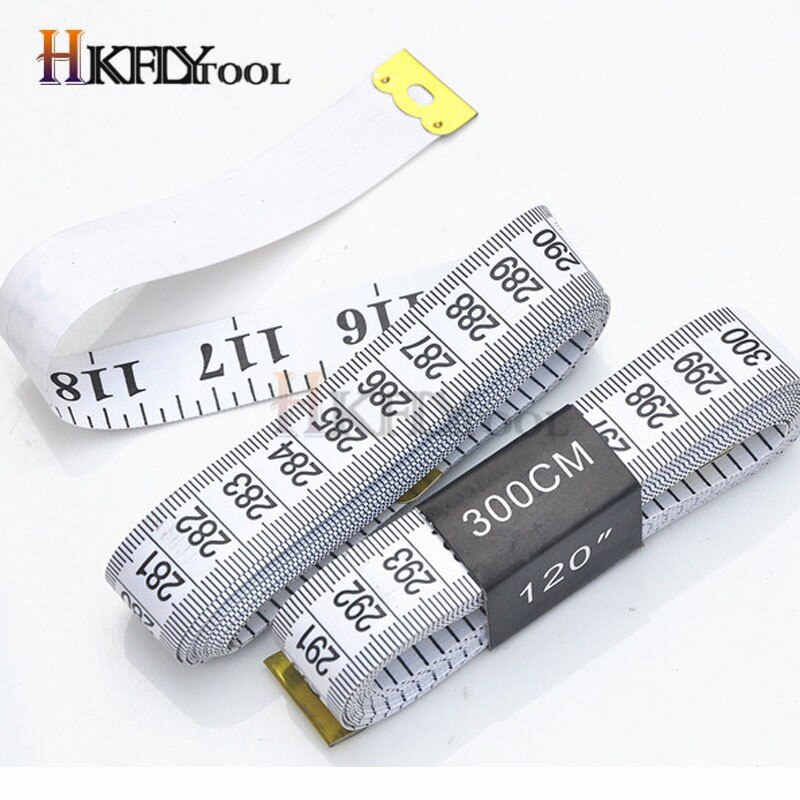 Clothing Tailoring Ruler Sewing Ruler Durable Soft 3 Meter 300 CM Sewing Tailor Tape Body Tape Measure Ruler Dressmaking