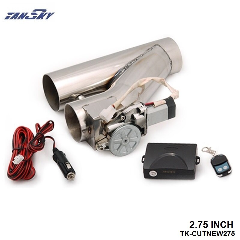 Valve d'échappement électrique motorisée 2 "/2.25"/2.5 "/2.75" ou 3 ", en acier inoxydable, avec télécommande TK-CUTNEW