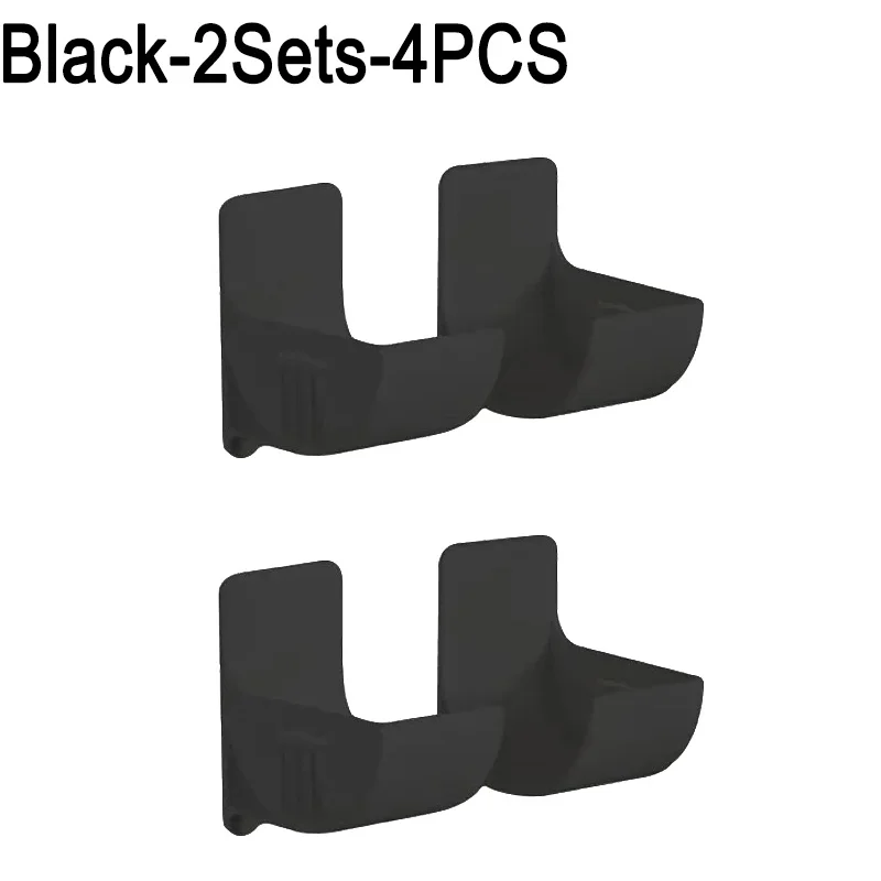 16PCSWall Mounted Non-Punch Storage Tray Kitchen Shelf Plastic Wrap Garbage Bag Refrigerator Side Bathroom Bedroom Storage Shelf: plum