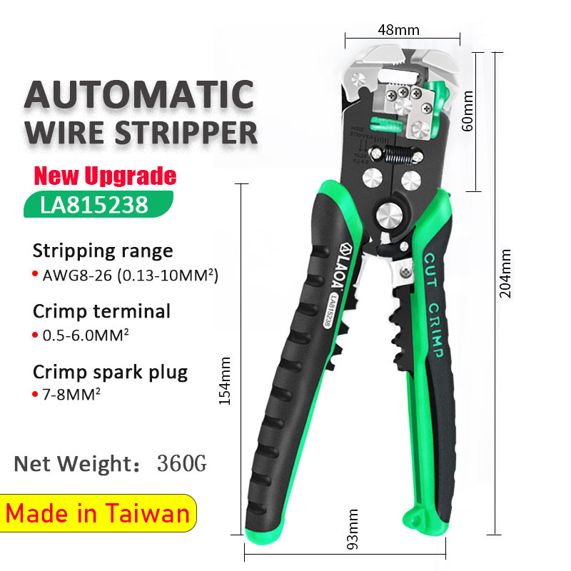 LAOA Automatische draadstriptang Cutter Kabelterminal Krimpen Elektricien Gereedschap