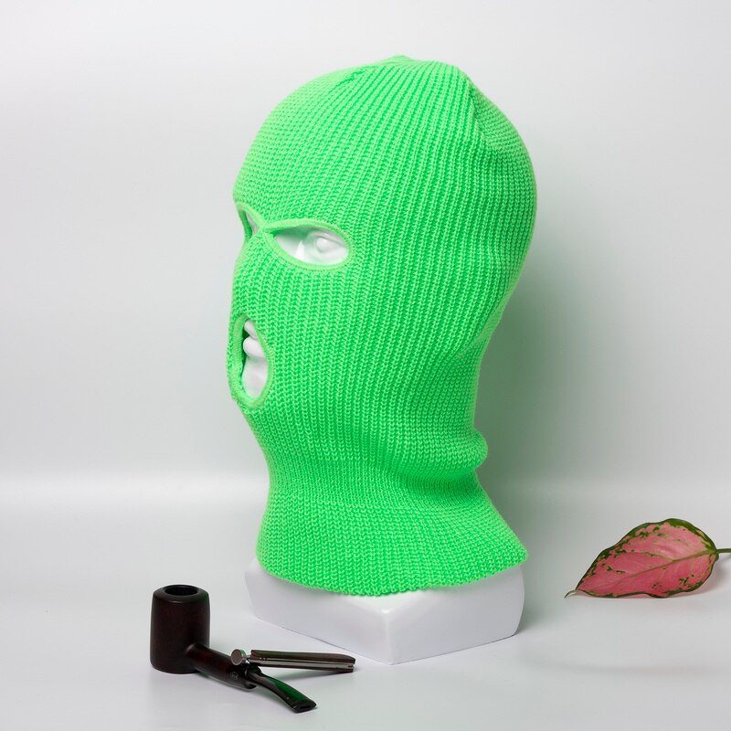 Sturmhaube Maske Hütte Winter Abdeckung Neon- Maske Grün Halloween Kappen Für Party Motorrad Fahrrad Ski Radfahren Sturmhaube Rosa Masken