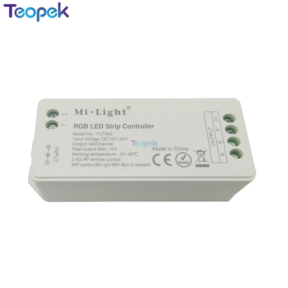 LGIDTECH Miboxer FUT037W+ Contrôleur LED 3 En 1 WiFi + 2.4G – RVB/CCT – Alexa/Google Home