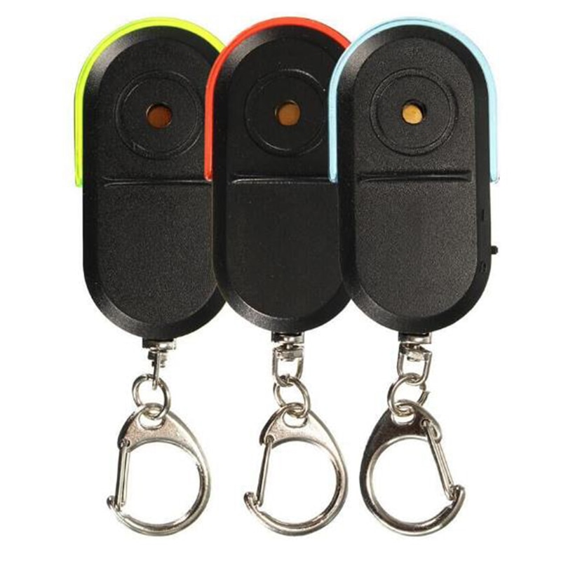 Wireless 10m Anti-Lost Alarm Key Finder Locator Keychain Whistle Sound With LED Light Mini Anti Lost Key Finder Security KeyTool