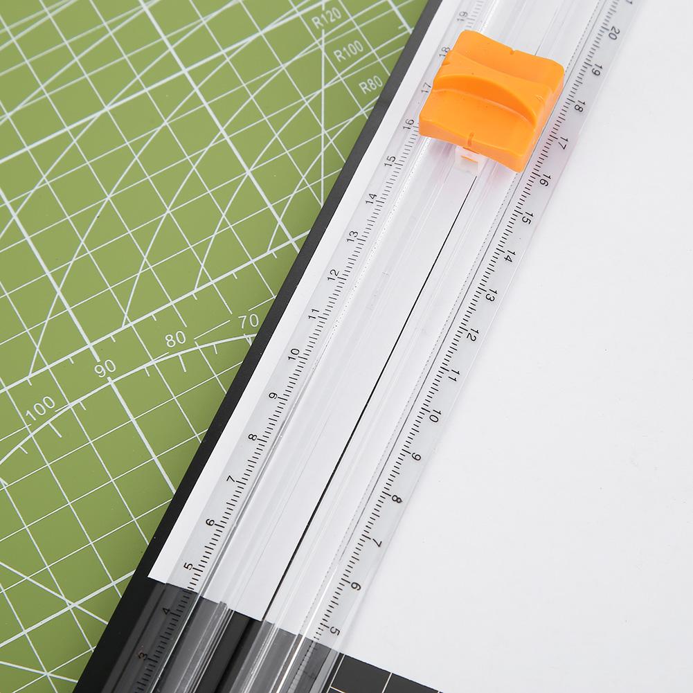 Præcision  a4 papir trimmer foto cutter plast guillotine skære maskine med udtrækkelig lineal diy scrapbog skæremåtte værktøjer