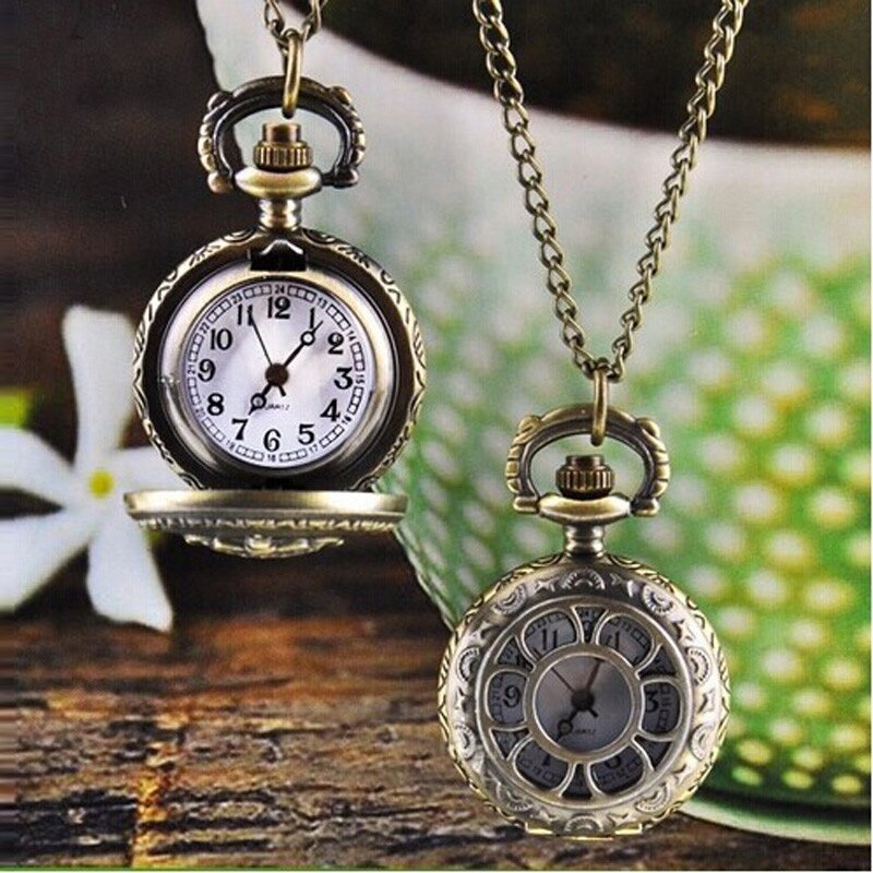Reloj Vintage Pendant Fob Watches Mens Women Chain Necklace Pocket Watch Women's Dress Hours Retro Quartz Watch #Zer