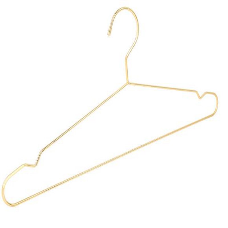 Hangerlink 42CM Gold Strong Metal Wire Hangers Clothes Hangers, Coat Hanger, Standard Suit Hangers(20 pcs/Lot)