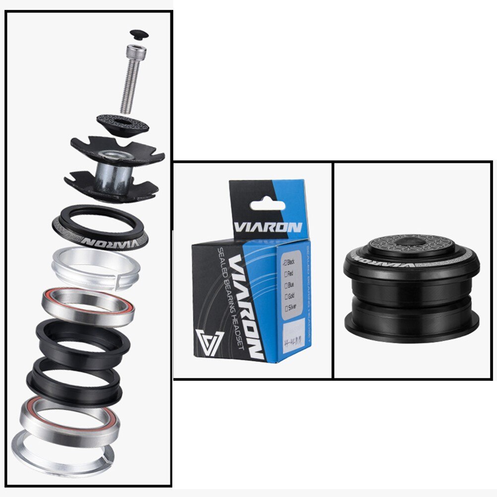 MTB Fahrrad Headset 34mm 44mm 1 1/8in-1 1/2in Rohr Rahmen Zu verjüngt Gabel Adapter Berg Straße Fahrrad Für Gerade Rohr Vorderseite Gabel