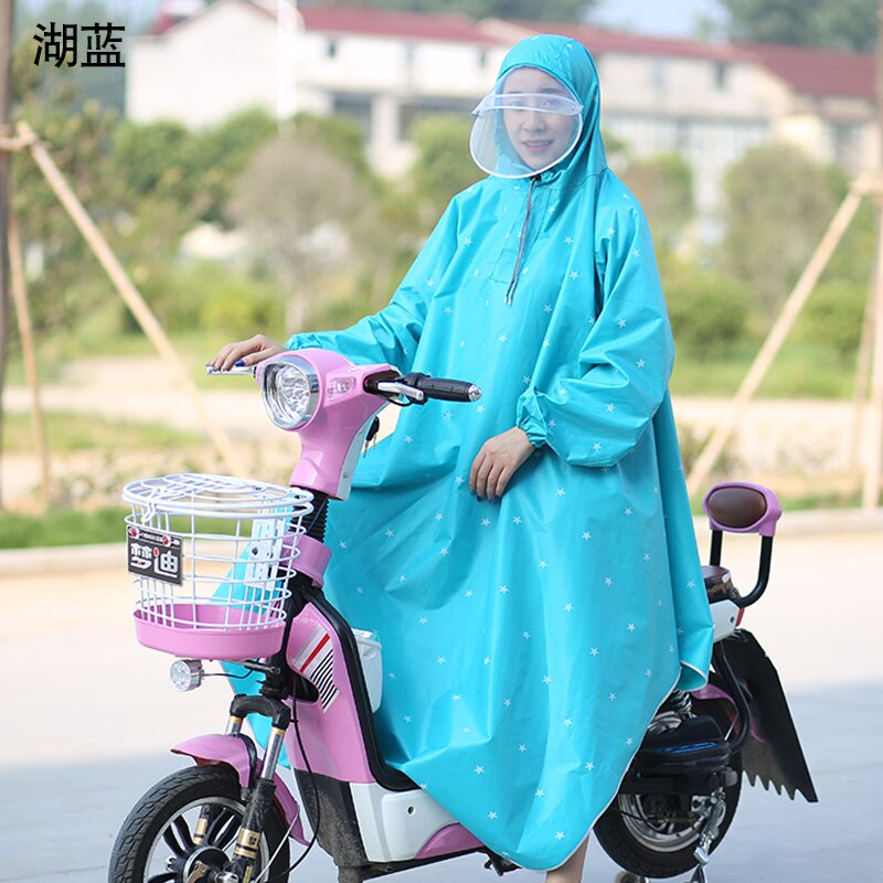 Waterproof Nylon Raincoat Women Plastic Hiking Outdoor Overall Ladies Hooded Raincoat Long Impermeable Ladies Rain Coat JJ60YY: D