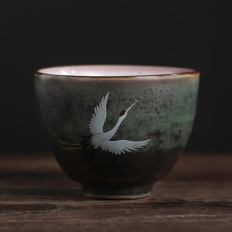 1 stk /3 stk japansk stil keramisk kaffekop porcelæn personlig enkelt keramik te kopper drinkware vin krus vand krus: C -100ml