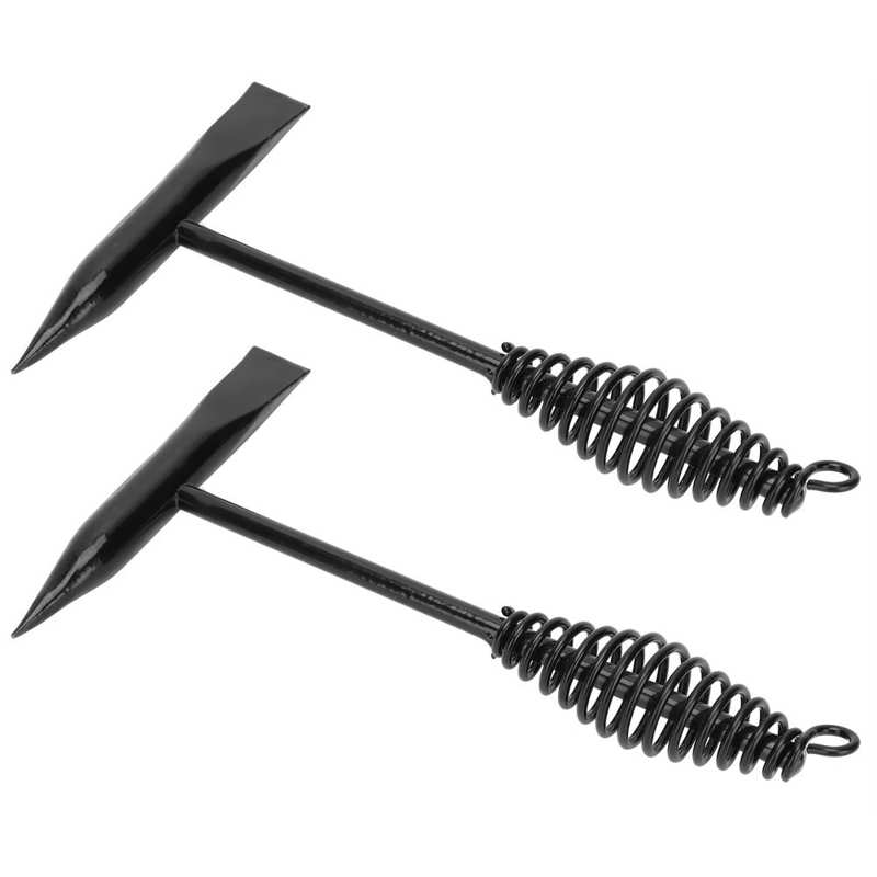 2pcs Welders Chipping Hammer 250mm Stainless Steel Hammer Spring Handle Weld Slag Spatter Removal Tool