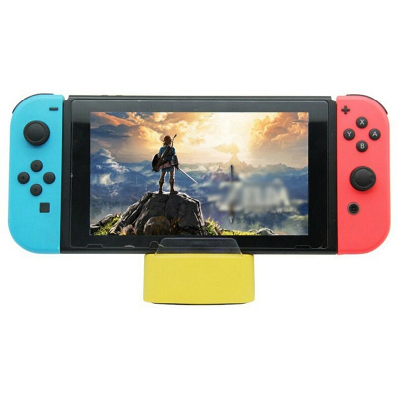 4 USB Ports Charging Dock Station Base with USB HUB for Nintend Switch / Switch Lite Console: Yellow